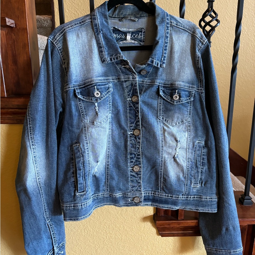 Maurice’s cropped jean jacket 2X